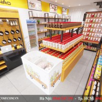 Thiết kế nội thất cửa hàng tiện lợi Minh Thảo – Long Biên